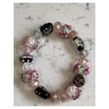 Ornate Murano Bead Lampwork Bracelet