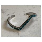 Vintage Turquoise Chip Gemstone Bracelet
