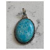 Gemstone Pendant - Large Dominican Larimar