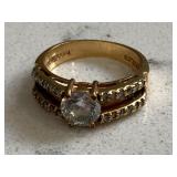 Vintage Gold & Diamond Wedding Band - Designer