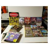 Assortment Of DVD Movies. Mad Libs Books, And