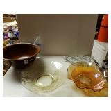Vintage Carnival Glass And Depression Glass