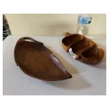 Vintage Wooden Nut Trays