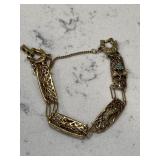 Designer New York Signed Gold Bracelet