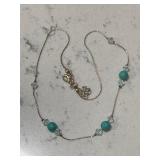 Dominican Larimar Gemstone Necklace w/Crystal