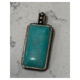 Large Southwestern Turquoise Gemstone Pendant
