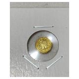 1861 $1/4 CA Gold Token