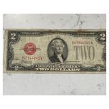 Red Seal $2 Bill Early Date 1928