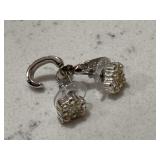 Vintage Pearl & Rhinestone Earrings