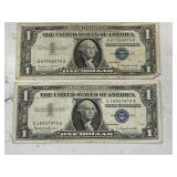 Pair 1957 Silver Certificates
