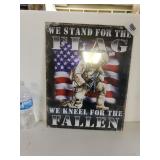 We Stand For The Flag Metal Sign