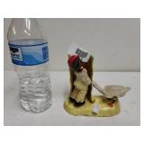 Vintage Black Americana Boy And Goose Cast Iron
