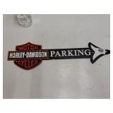 Cast Iron Harley Davidson Parking Sign