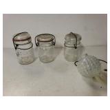 Vintage Ball Atlas Jars And Ornament