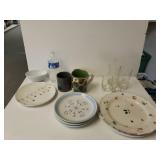 Misc Dishes To Include Glasses, Plates,coffee