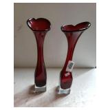 Purple Murano Blown Glass Vase