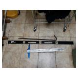 Pry Bar, Level And Ruler