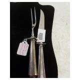 Sterling Silver Handles Carving Set