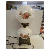 Wild Rose Hurricane Lamp