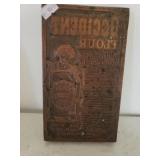 Wooden Occident Flour Stamp