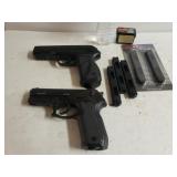 (2) Gamo Pellet Guns With Extras - PT 75 Blowback