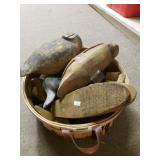 Basket Of Wood Duck Decoy Making Pieces