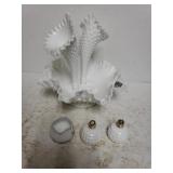 White Fenton Milk Glass Hobnail, & More
