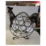 Decorative Rooster Wine Rack