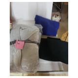 Grey Robe, Black, Purple Sweatpants