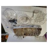 Assorted Clear Glassware