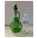 Green Glass Decanter
