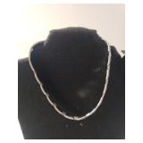 Ladies Silvertone Necklace