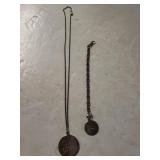 (2) Pieces Engraved Jewelry 