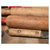 Vintage Rolling Pins And Knife