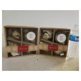 (2) Boxes Allen & Roth Glass Ornaments