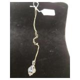 Gold Washed Sterling Silver Necklace Pendant With