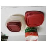 Coffee Filters,  Rubbermaid Containers With Tops