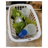 Assorted Plastic Drinking Containers & More