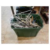 Storage Tote With Contents To Include Hangers