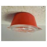 Pyrex Orange/red Casserole Dish