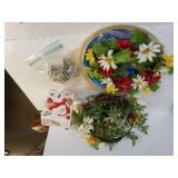 Floral Decor,  Santa Container,  Hooks