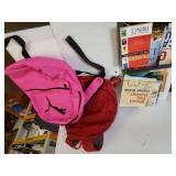 Assorted Books, Backpacks, Notebook