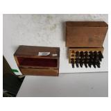 Wooden Box & Leather Stamps