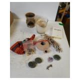 Candle,  Decorative Rocks & More