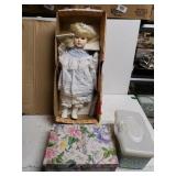 Fidget Spinners, Porcelain Doll & Other item