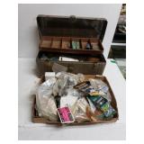 Tool Box With Contents & Assorted Parts