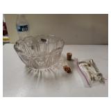 Door Stop And Vintage Cut Glass Bowl