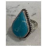 Sterling Dominican Larimar Gemstone Ring