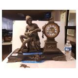 Rare Antique Ansonia Clock Co Mantle Clock With