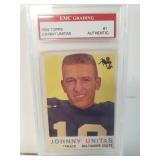1959 Johnny Unitas Graded Card